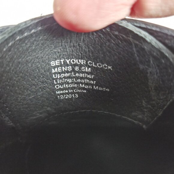 Kenneth Cole Black Leather Mens Dress Shoes Size 8.5M With Silver Technology - Picture 4 of 10